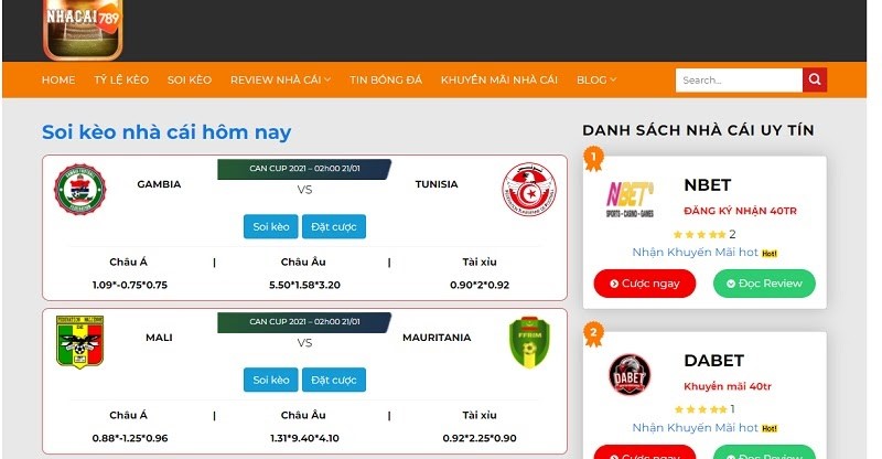 K&egrave;o chấp 1/2 l&agrave; sao